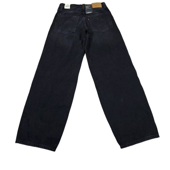 Levi's Premium Baggy Dad Black Loose Relaxed Size 24 x 30 Distressed Y2K - Picture 3 of 11